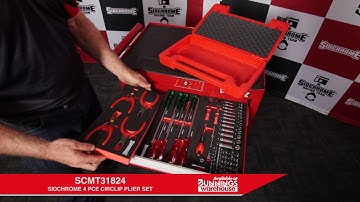 SCMT31824 - SIDCHROME 4 PCE CIRCLIP PLIER SET - CUSTOM KIT MODULAR SYSTEM