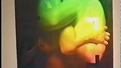 Pulsed holographic art by Fred Unterseher - 2D video by Al Razutis