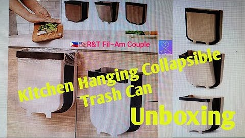 UNBOXING HANGING COLLAPSIBLE TRASH CAN | AMAZON PRIME | R&T Fil-Am Couple