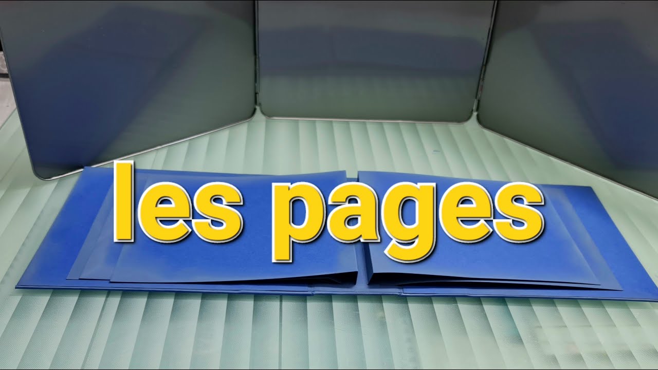 Les pages en L .Mini album.