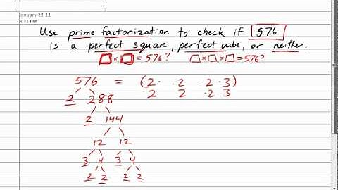 Prime Factorization for Perfect Squares and Cubes