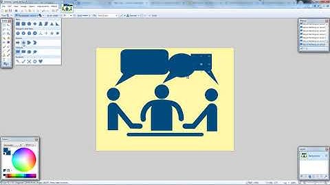 Paint.Net Animation of Drawing People in a Meeting