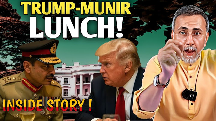 Inside Settlement ; Trump - Munir Lunch ! | Face to Face