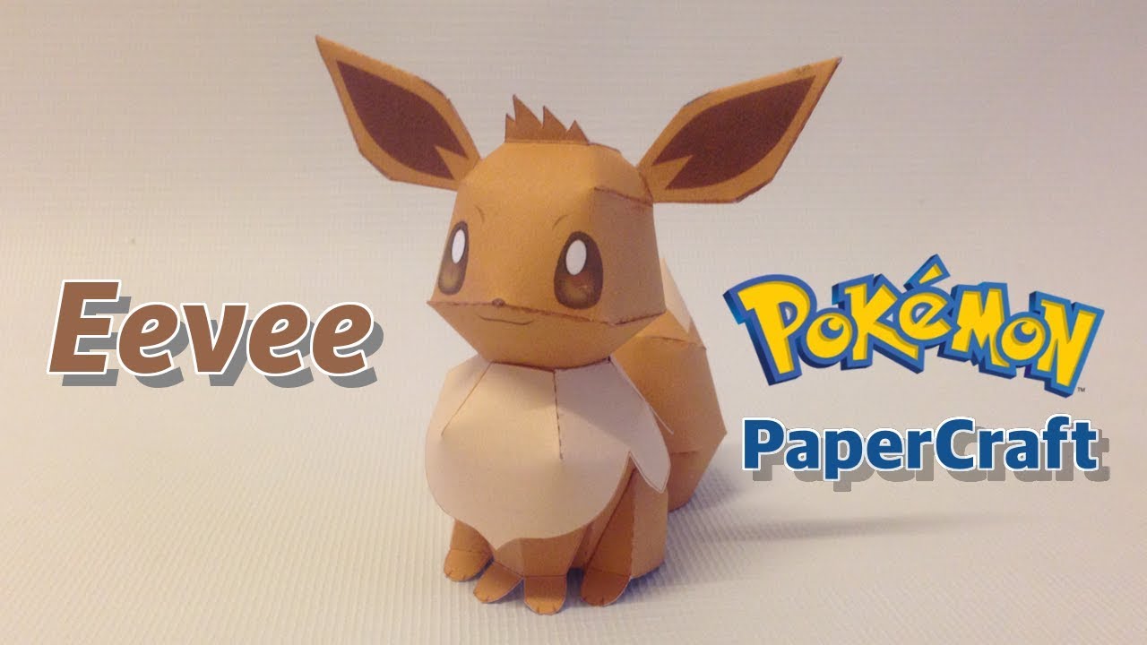 Mô hình giấy Pokemon Eevee ver 2  Mô hình giấy