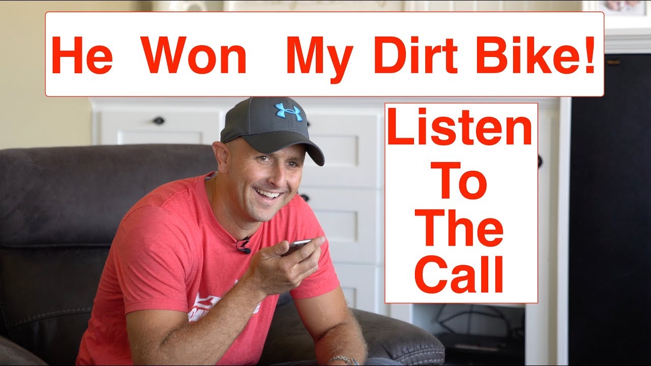 250 ml The Winning Call! This guy won my Sherco 300 dirt bike!!