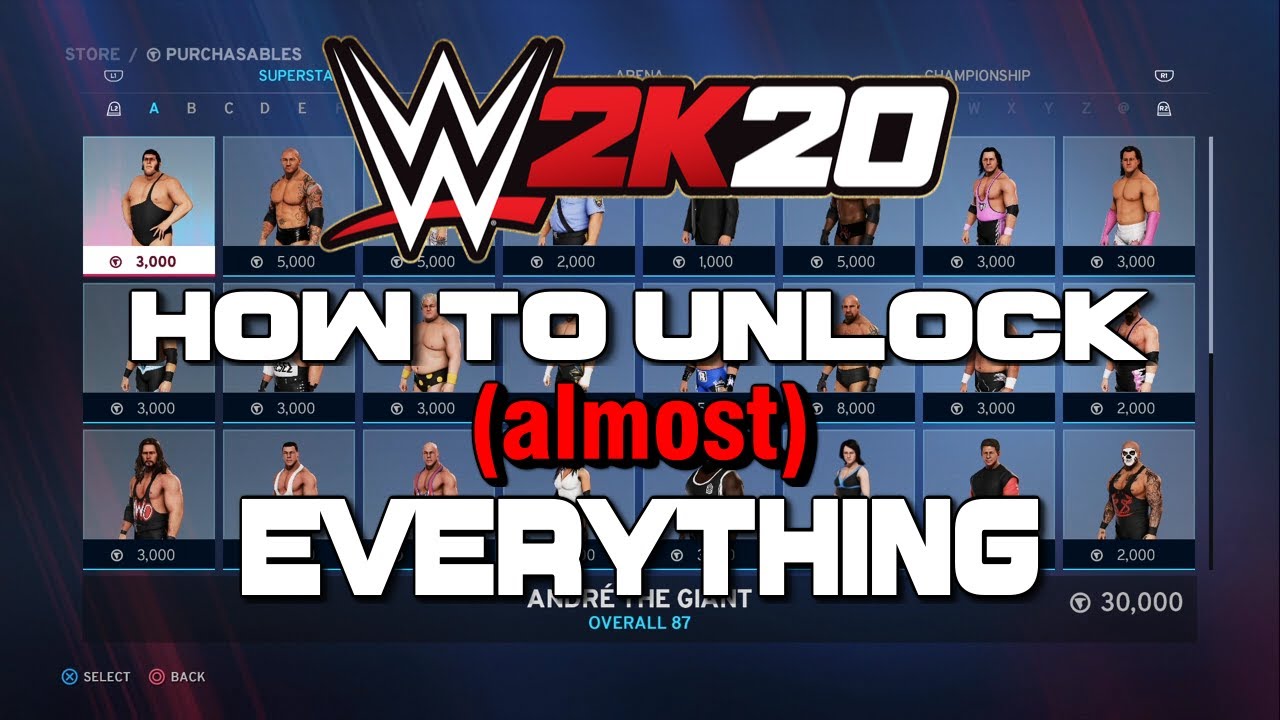 Wwe 2k20 How To Unlock Almost Everything Tutorial Youtube