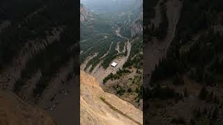 Extreme Cliff Jump Distance | Long Lens Drone Footage | Realistic Physics | AI Spectrix #shortvideo