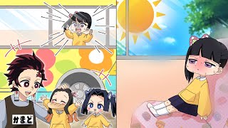 【キメツ幼稚園物語】真夏の幼稚園バスの中に取り残されたカナヲちゃん。高まる室内温度で熱中症になり意識朦朧に…。【鬼滅の刃/禰豆子/炭治郎/伊之助/善逸/アオイ/声真似】