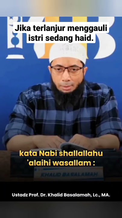 Hukum menggauli istri sedang haid. #ustadzkhalid #dakwah #shorts