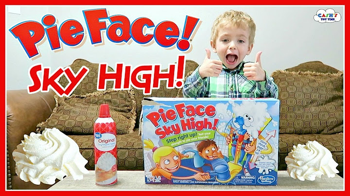 PIE FACE Sky High Whip Cream Challenge Game Review