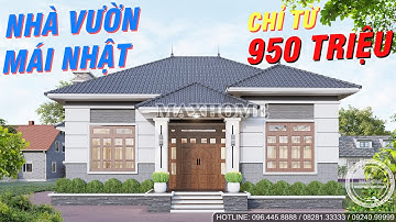 Trọn gói mẫu nhà vườn mái Nhật đẹp chỉ từ 950 triệu | MH00824
