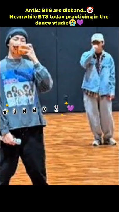 Antis: BTS are disband🤡 Meanwhile BTS today practicing in the dance studio 😭💜