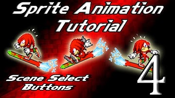 Adobe Flash Tutorial: Sprite Animating: Part 4: Scene Select Buttons