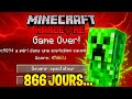 Je suis MORT après 866 JOURS en Hardcore… à cause d’un Creeper