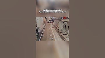 Intermittent welding made easy 🤖⚡ #weldingrobot #welding #roboticwelding #laserwelding