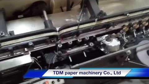 High speed glue binding type exercise book production line