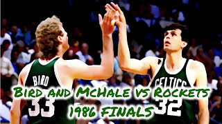 Larry Bird & Kevin McHale vs Houston Rockets: 1986 FINALS (Playoffs Series Highlights)