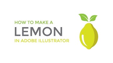 How to make a Lemon in Adobe Illustrator | Illustrator tutorial