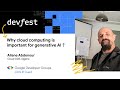 Why cloud computing is important for generative AI? (عليان عبد النور)