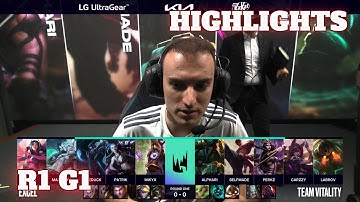 XL vs VIT - Game 1 Highlights | Round 1 LEC 2022 Spring Playoffs | Excel vs Vitality G1