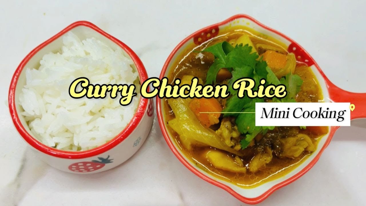 MINI Butter Chicken Curry and Rice | ASMR Miniature Cooking | Cooking Food Sounds | Mini Cooking