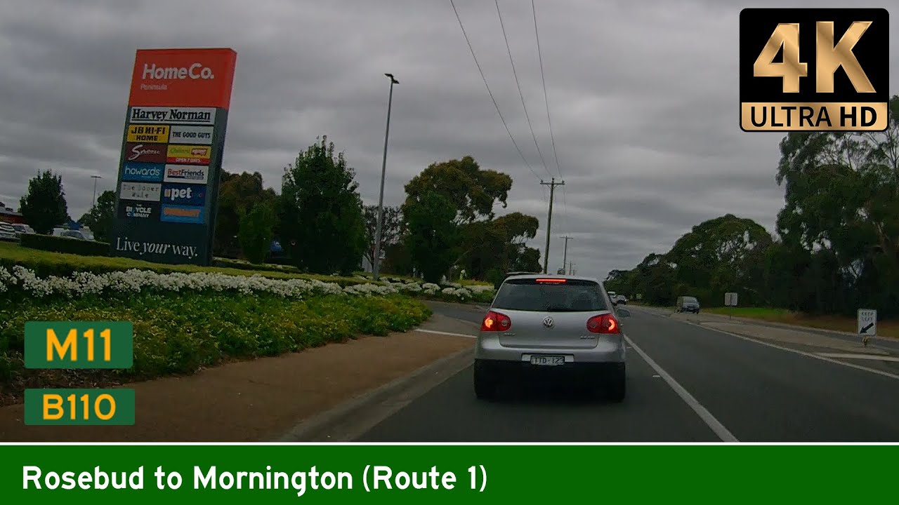 [AUS] Driving from ROSEBUD to MORNINGTON (via M11 & B110) (Real Time