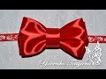 Мастер класс по созданию галстука-бабочки  для мужчин из атласной ленты / DIY
