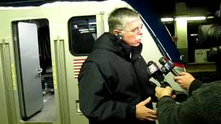 AMTRAK next generation locomotive  debuts on train 171 Boston to Washington