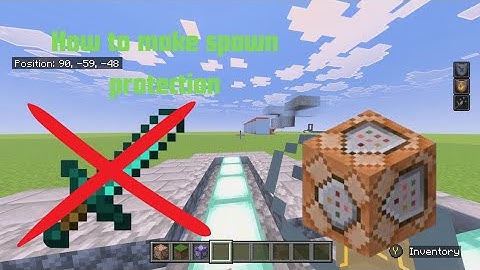 How to make spawn protection! Minecraft command tutorial | Bedrock |