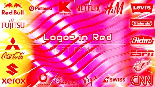 Most Famous Logos in Red (4k quality)