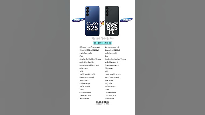 Samsung s25 fe vs samsung s25