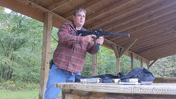 45 ACP AR with FRT-15 trigger. Grease gun mag 880 RPM