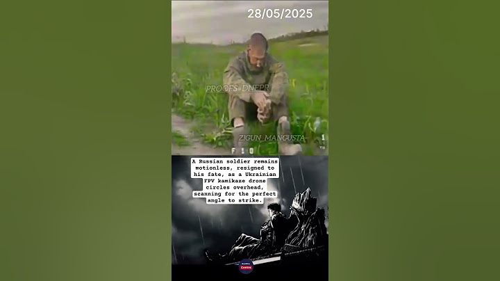 Russian soldier freezes as Ukrainian FPV drone circles — chilling moment from the battlefield. #war