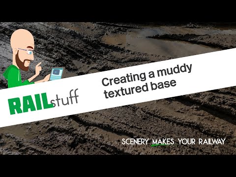 Creating muddy tracks on your dioramas and layouts