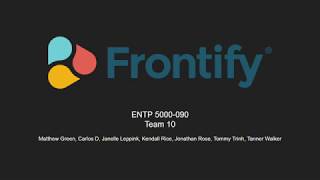 Real-World Startup Analysis - Frontify Presentation