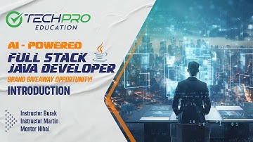 Full Stack Java Developer | Introduction | TechPro Education