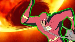 Flash makes the Impossible Sun Run to Save Earth from Evil Justice League