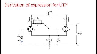 Schmitt Trigger | Derivation for UTP | Pulse Digital Circuits ( PDC ) | Lec-52
