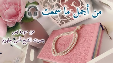 من روائع تلاوات الشيخ أنس جلهوم أثناء الصلاة من سورة يس