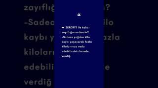 Zerofit Ile Kalıcı Zayıflığa Ne Dersin?