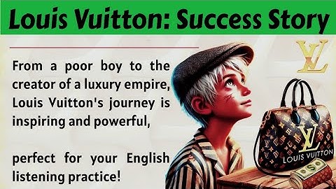 How a Homeless Boy Created Louis Vuitton || Learn English Through Story Level 3 🔥 || Graded Reader ✅
