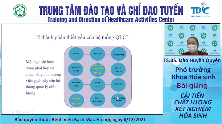 Qui trinh chuần bảo quản hóa chất xét nghiệm lao