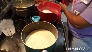 Making banana pudding from scratch