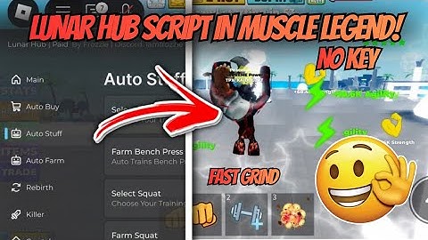 NEW LUNAR HUB SCRIPT 💥 AUTO FARM + MAX STATS in Muscle Legends! (PASTEBIN