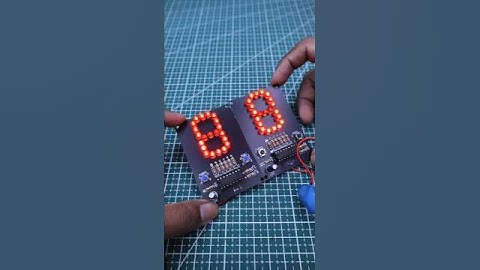 DIY numbers counting display | 7 segment display #shorts #experiment #electronic  #circuit #diy