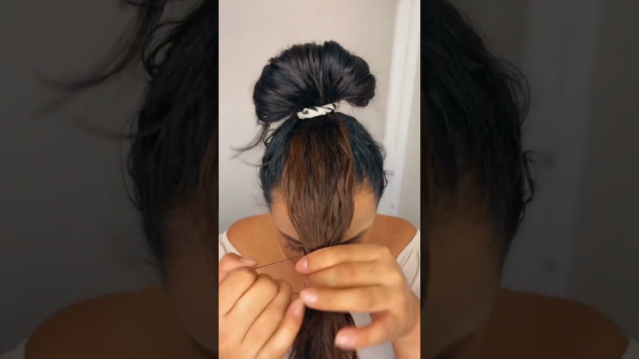 Easy High Bun Hack 