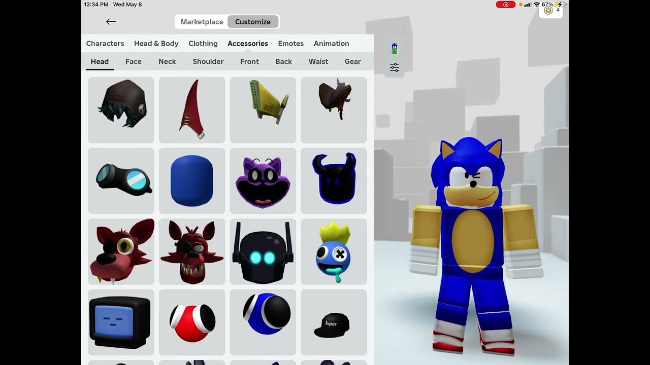 HOW TO MAKE SONIC IN ROBLOX YouTube 
