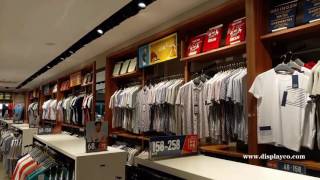 clothes showcase for man,clothes racks, man garment display store fixture,clothing store fixture