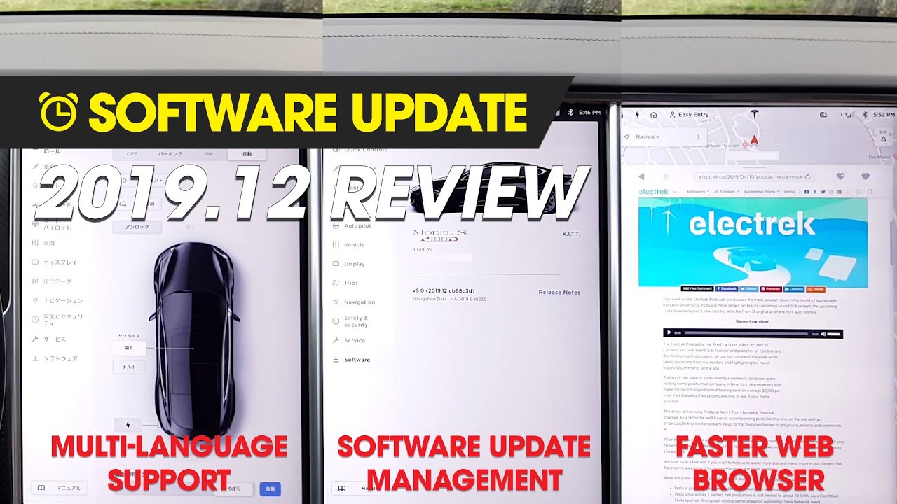 Software Update - 2019.12 Review tesla model x p90d
