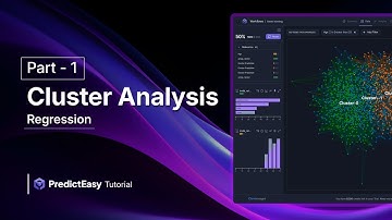 Cluster Analysis Part 1 : Regression | PredictEasy Tutorial 🚀